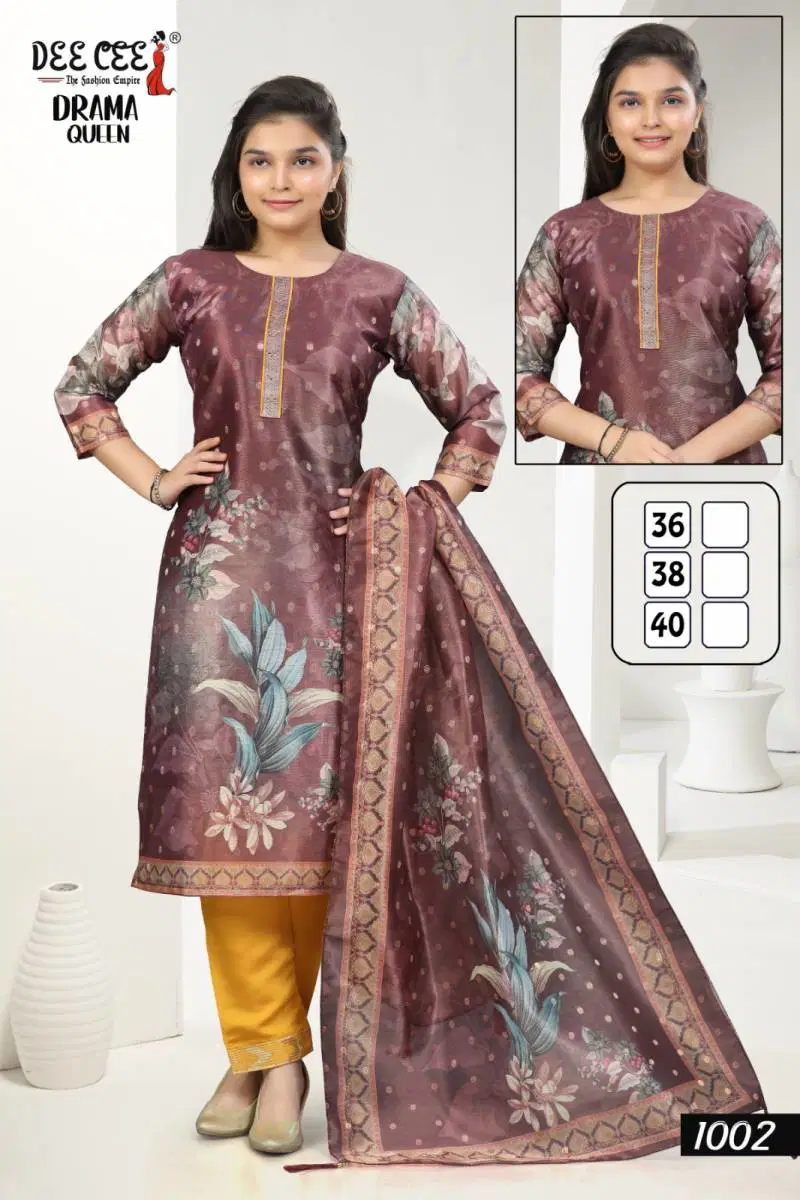 Drama Queen By Deecee Digital Printed Kurti Bottom With Dupatta Suppliers In India