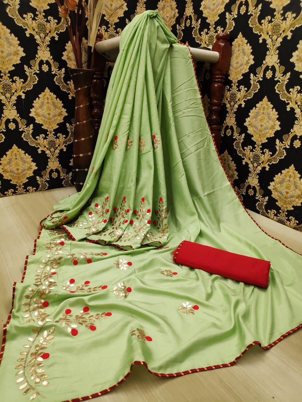 Bt 2 Doia Gota Patti Silk Latest Designer Wedding Wear silk Saree Collection
