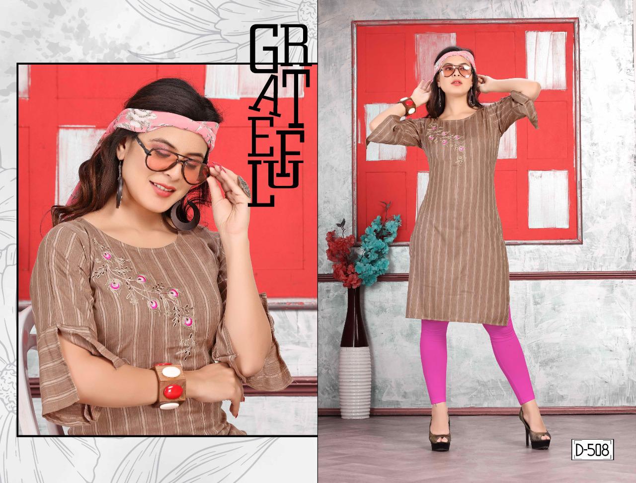 Trendy Divine Latest Fancy Regular Wear Straight Designer Rayon Kurtis Collection
