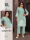 Lucknavi Vol 6 By Blue Hills Rayon Wholesale Kurti With Bottom Suppliers In Mumbai
