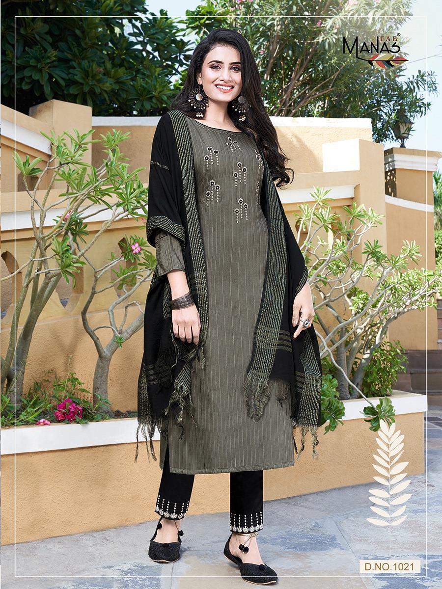 Manas Delight 4 Fancy Designer Festive Wear Embroidery Hand Work Ready Made Collection
