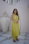 Naisha K 714 Vertican Manual Work A Line Online Kurti With Bottom Wholesale