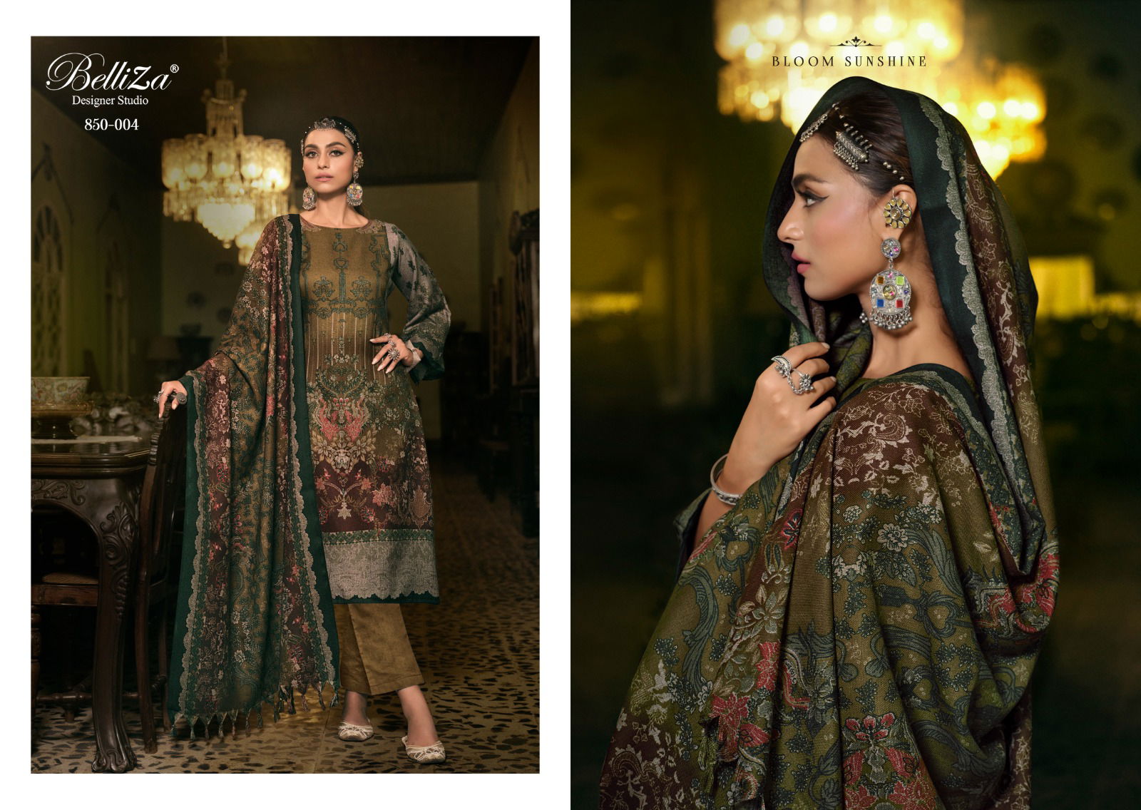 Qurbat By Belliza Pure Winter Wear Dress Material Catalog