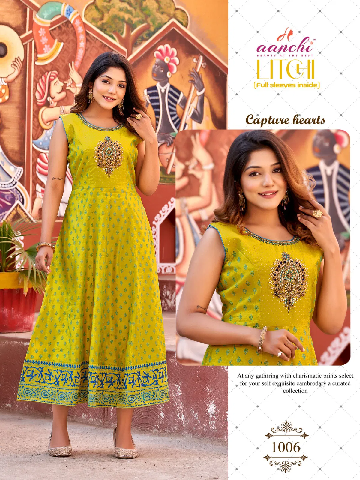 Litchi By Aanchi Modal Silk Flair Kurti Wholesale Shop In Surat