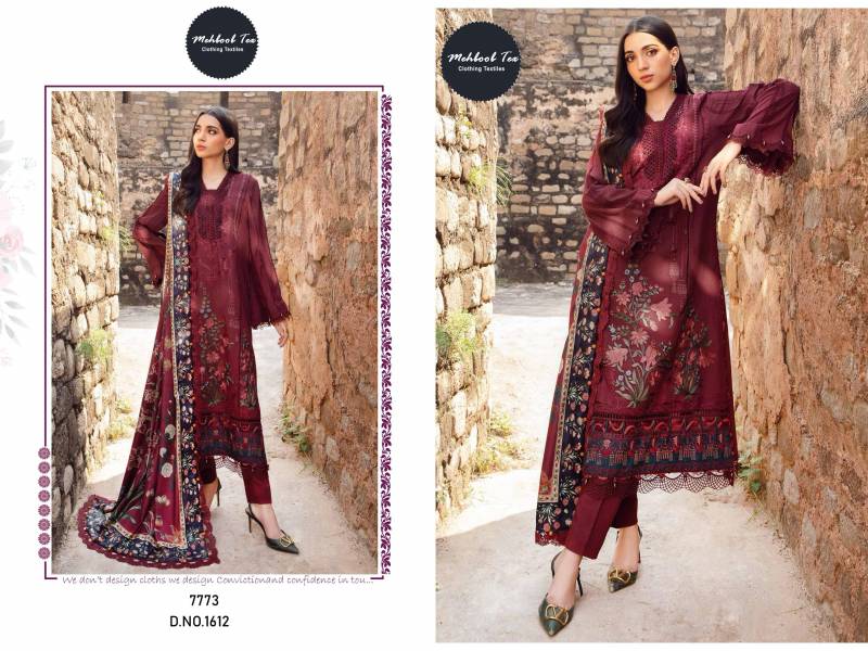 Mehboob Tex 1612 Cotton Dupatta Pakistani Wholesale Salwar Suits In India