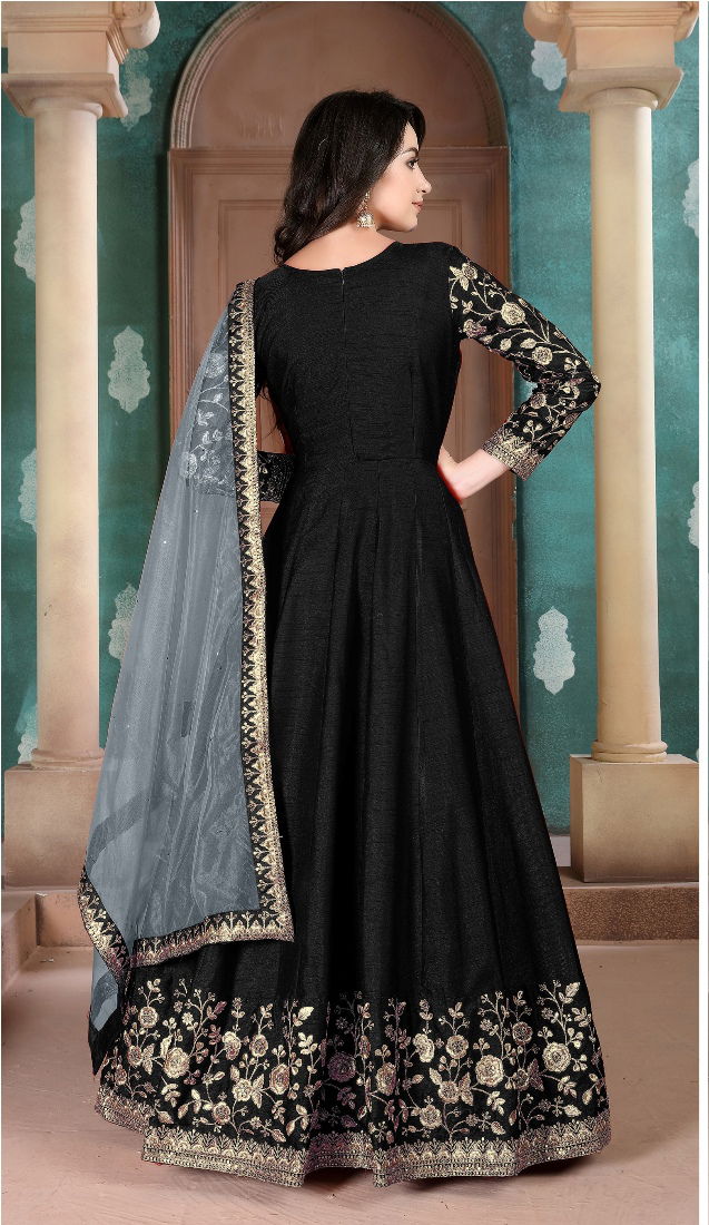 Aanaya 111 Latest Festival Wear Designer Adda Silk With Heavy Border  Net  Dupatta Suit Collection 