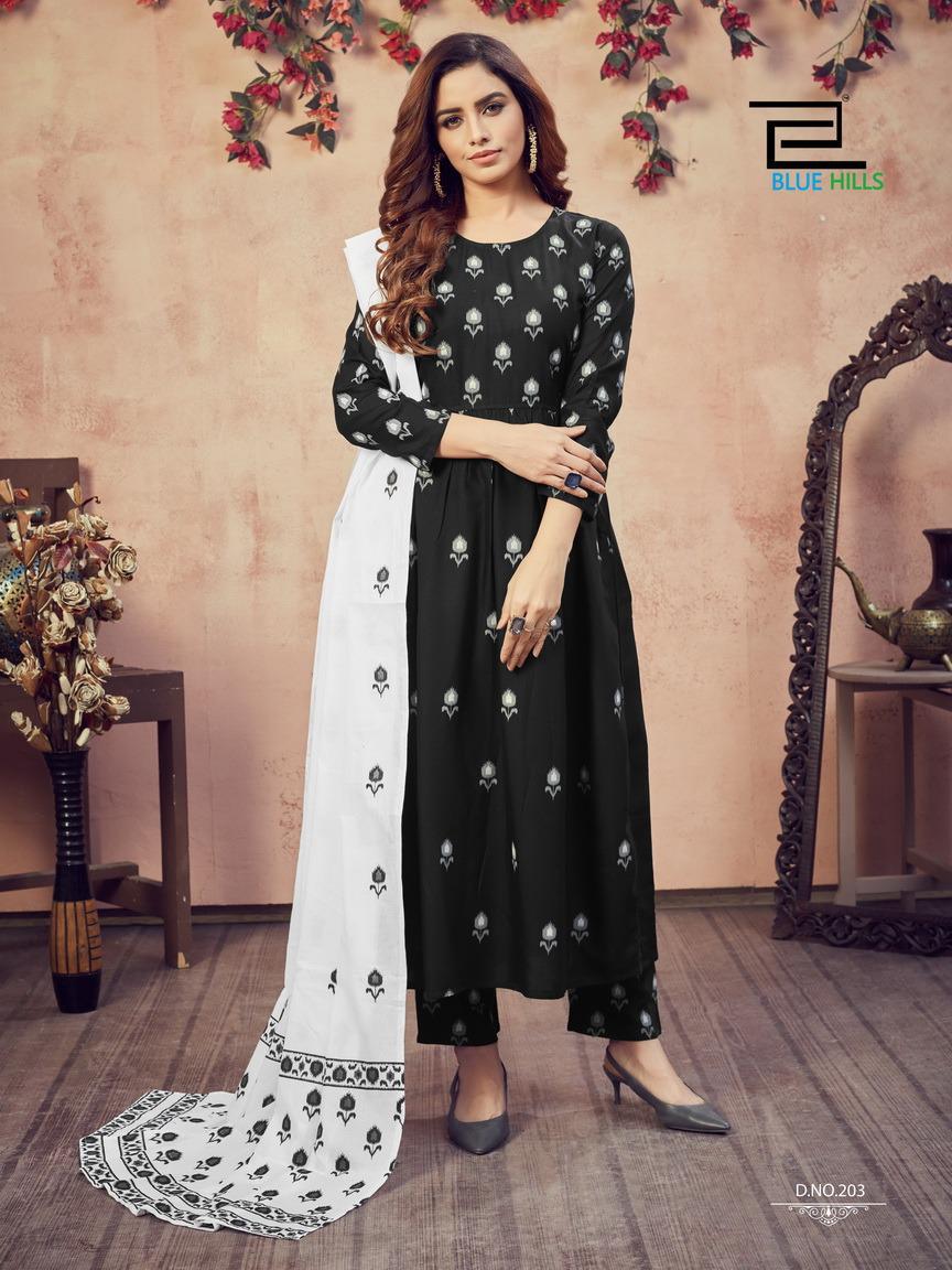 Blue Hills Capture 2 Latest Ethnic Wear Heavy Rayon Printed Readymade Collection