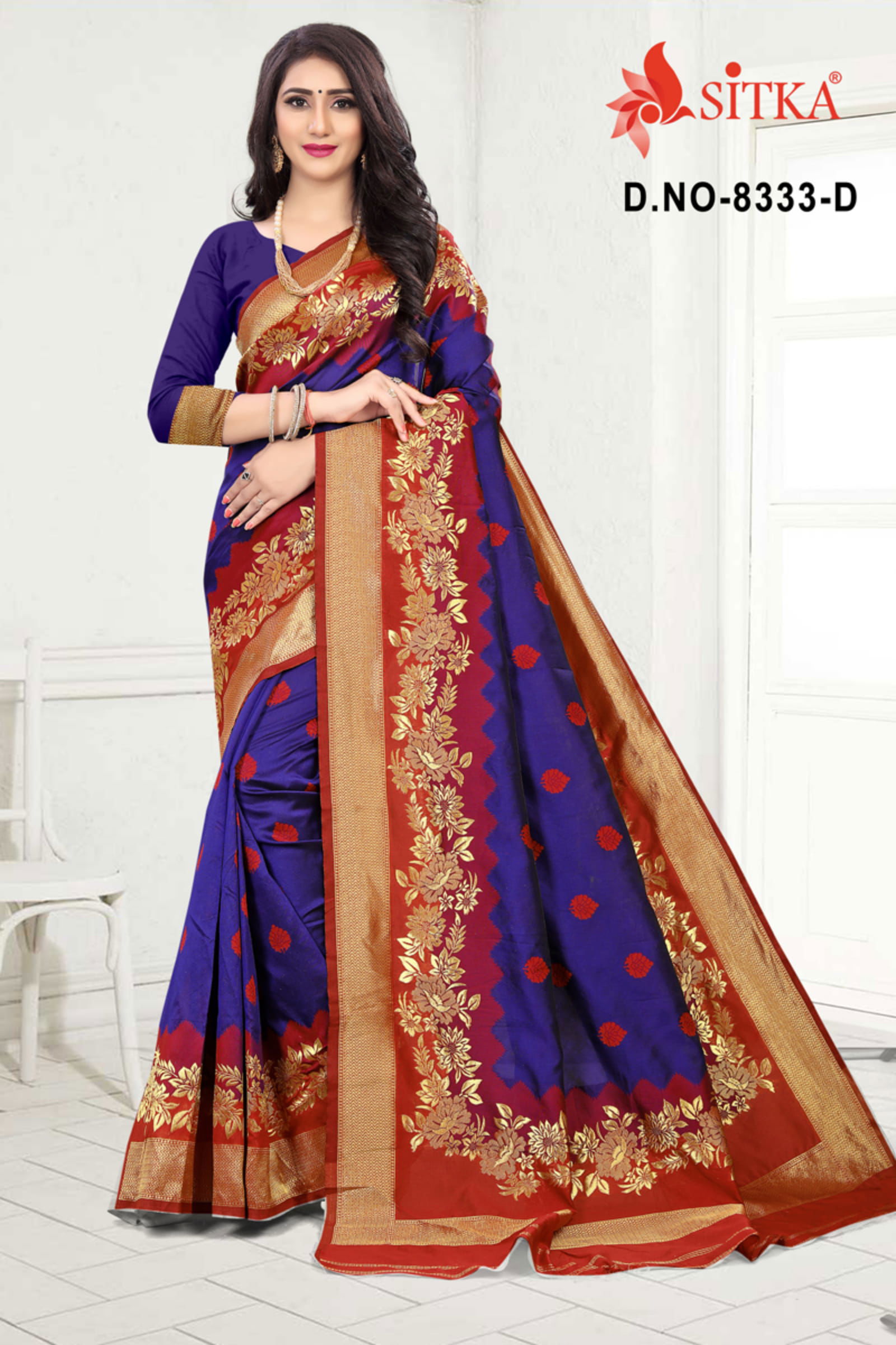 Sargam 8333 Latest Festival Wear Handloom Cotton Silk Designer Saree Collection 
