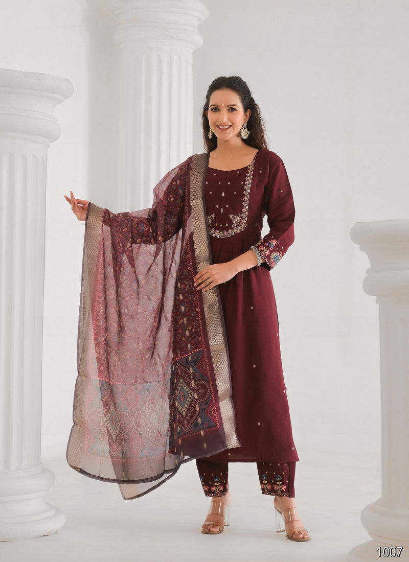 Rashmika Vol 1 By Tanisha Kurti With Bottom Dupatta Wholesale Price In Surat
