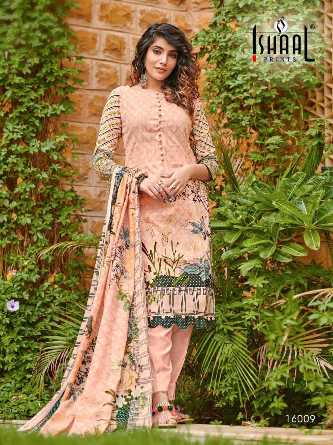 Ishaal Gulmohar 16 Latest Designer Printed Pure Lawn Karachi Dress Material