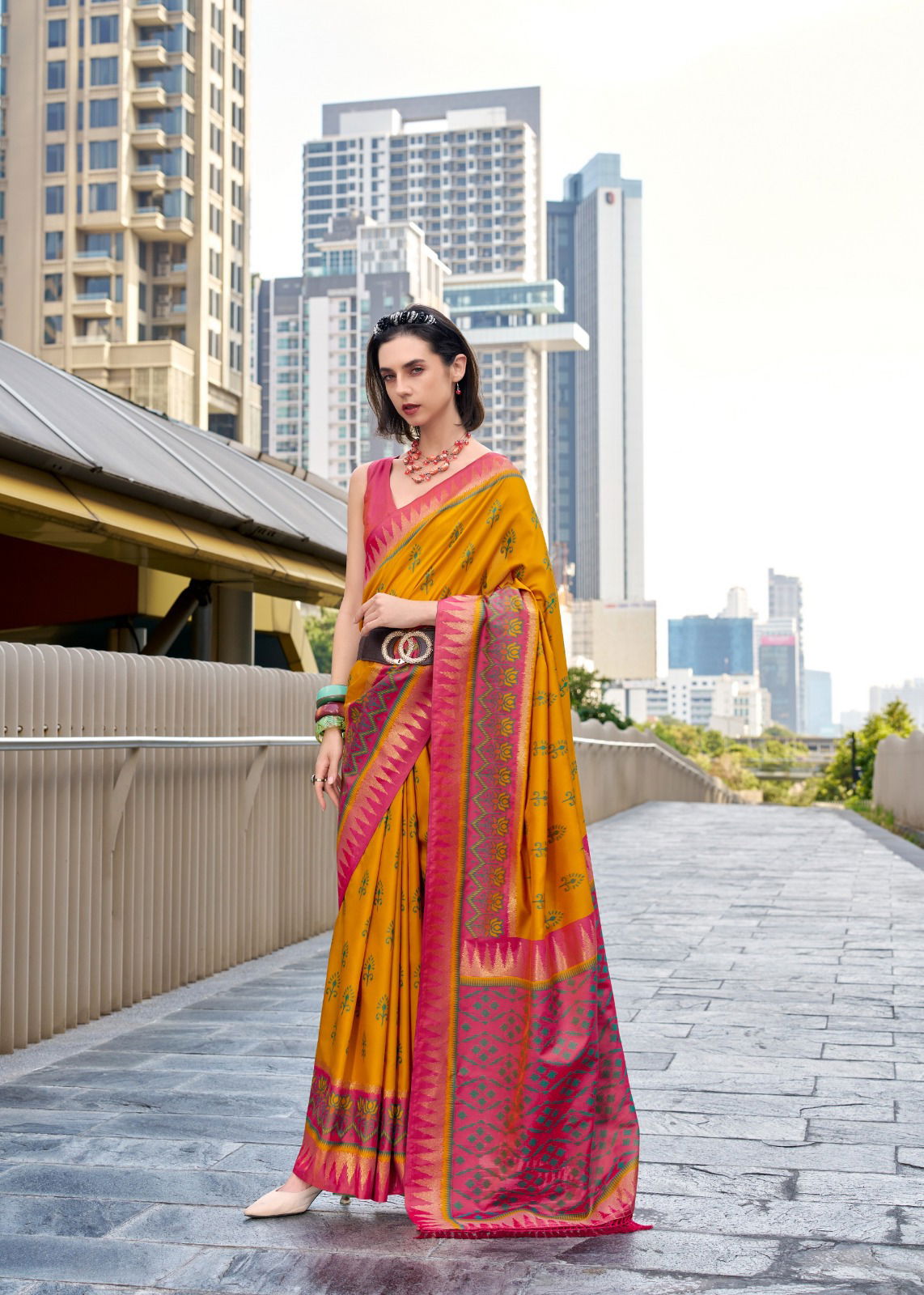 Qutab Minar By Rajpath Soft Silk Fancy Saree Wholesalers In Delhi
