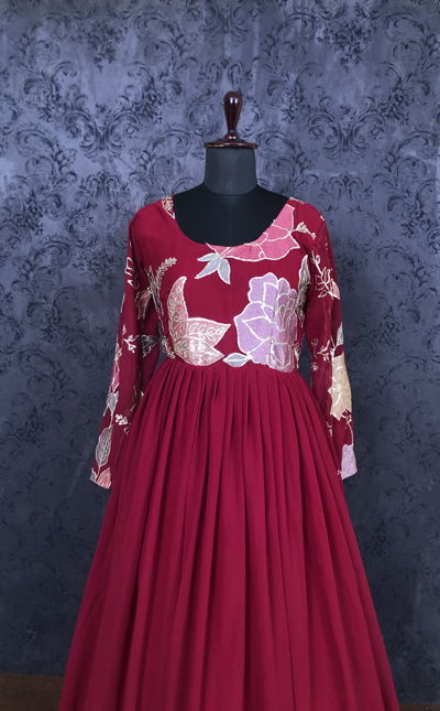 Estaa 5 Wedding Wear Georgette Wholesale Gown Collection