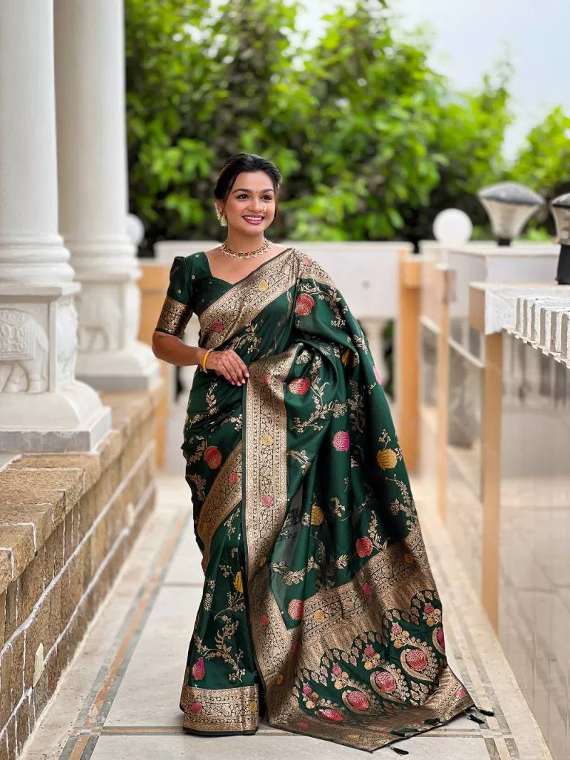 Nx Banarasi 2 Festive Wear Banarasi Silk Saree Wholesale Suppliers In Mumbai