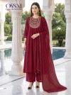 Noor Vol 2 By Ossm Mal Chanderi Embroidery Kurti With Bottom Dupatta 