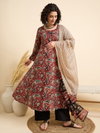 AV Viscose Printed Anarkali Kurti With Bottom Dupatta Online Wholesale