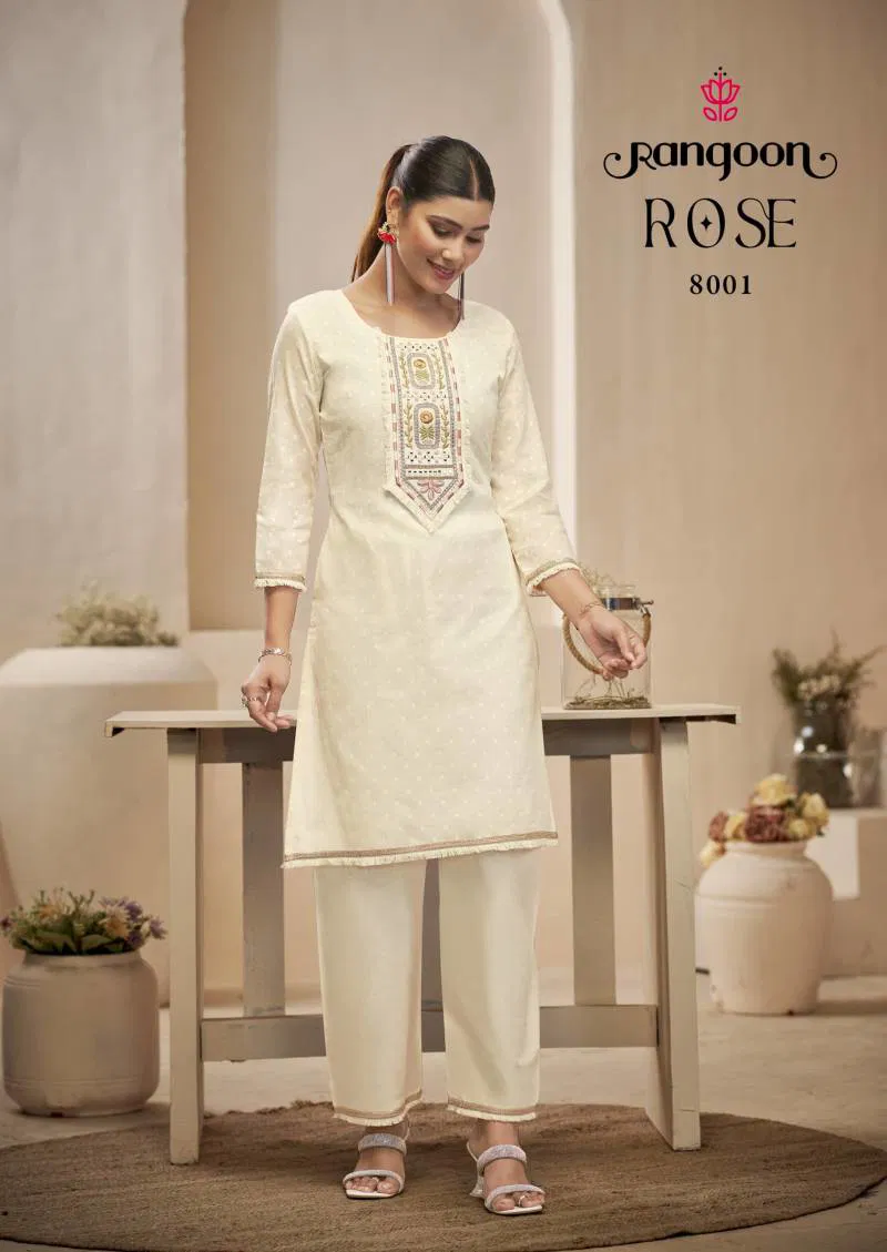 Rose By Rangoon Cotton Dobby Fancy Co Ord Set Bulk Orders In India