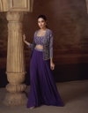 Silky By Sayuri Designer Chinon Silk Embroidery Indo Western Orders In India