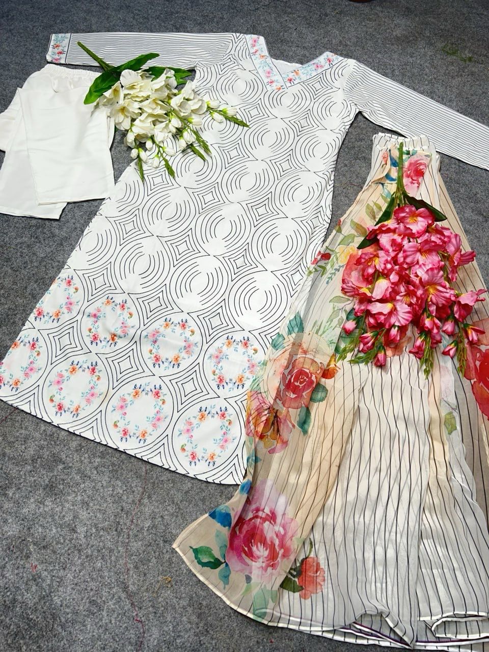 G 21 Digital Print Masleen Kurti With Bottom Dupatta Catalog