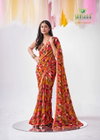Shree By Sanskar Georgette Fancy Printed Saree Wholesale Clothing Suppliers In India