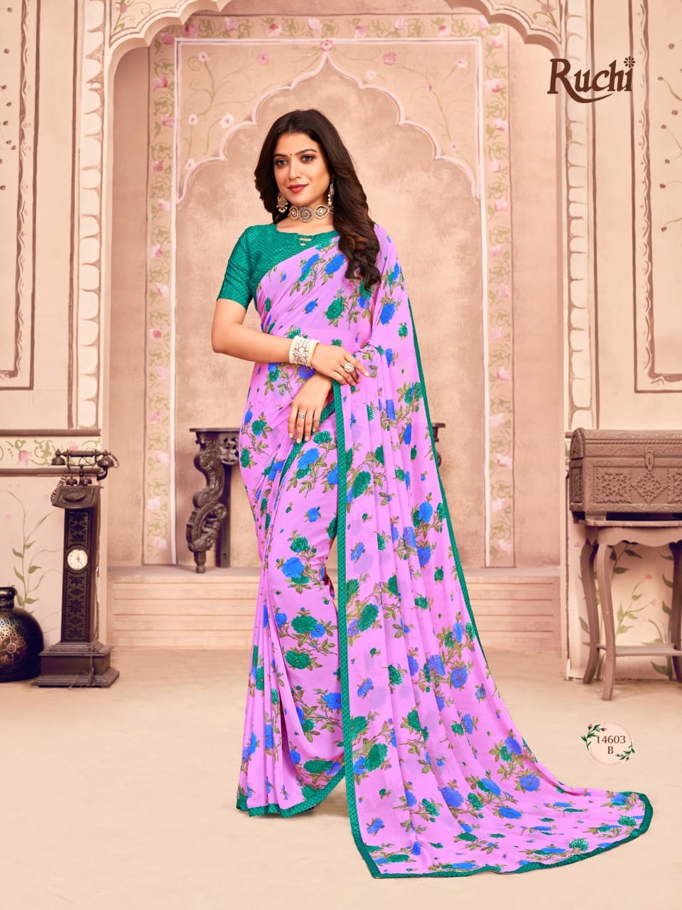 Ruchi Nimayaa 11th Edition Casual Daily Wear Georgette Printed Saree Collection
