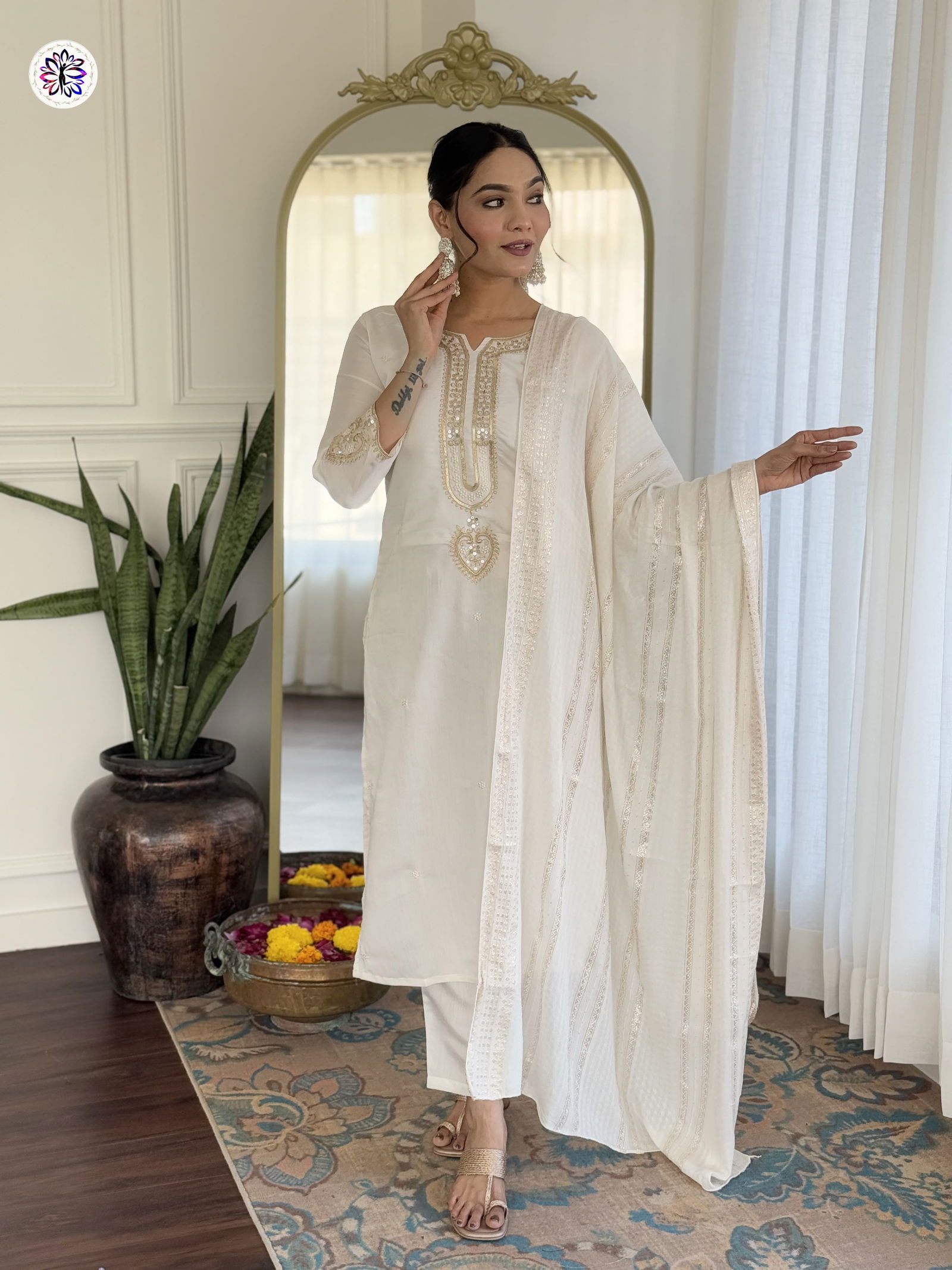 KF 610 Kalaai Viscose Embroidery Kurti With Bottom Dupatta Orders In India