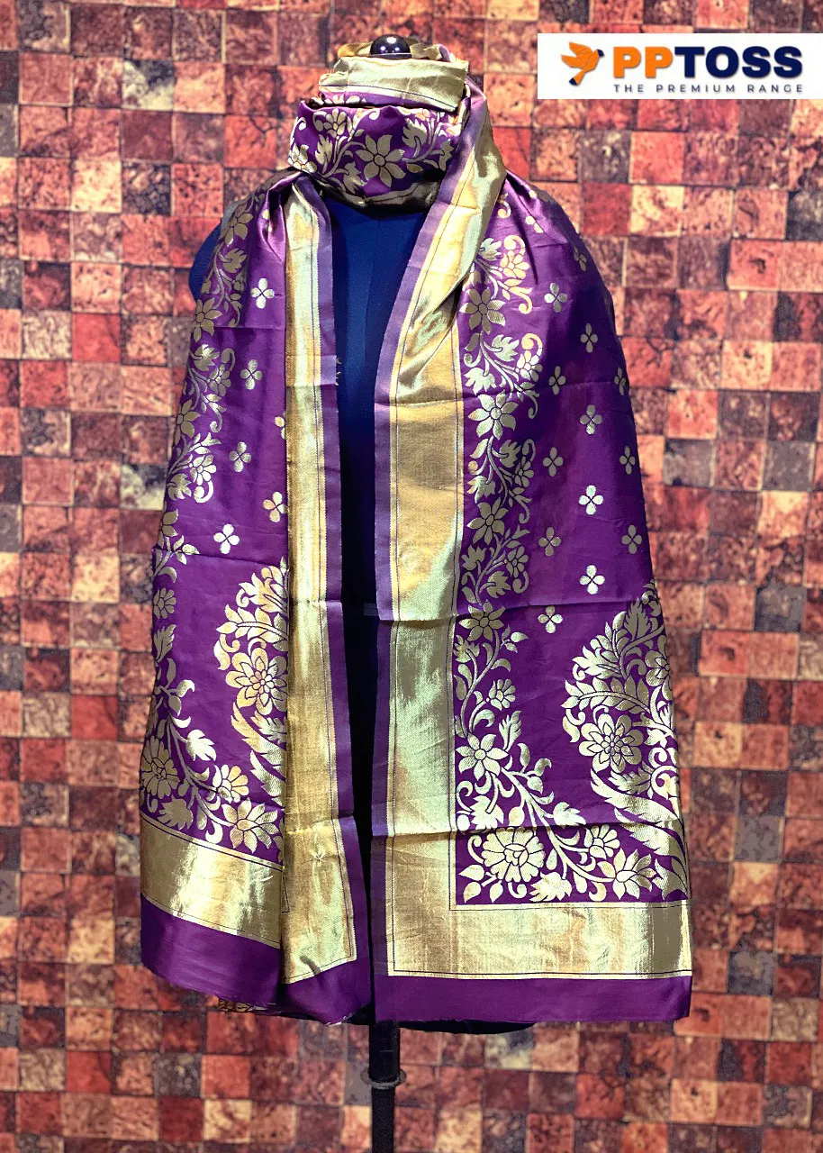 Pptoss Banarasi SIlk Dupatta 11 Printed Fancy Designer Latest Dupatta Collection