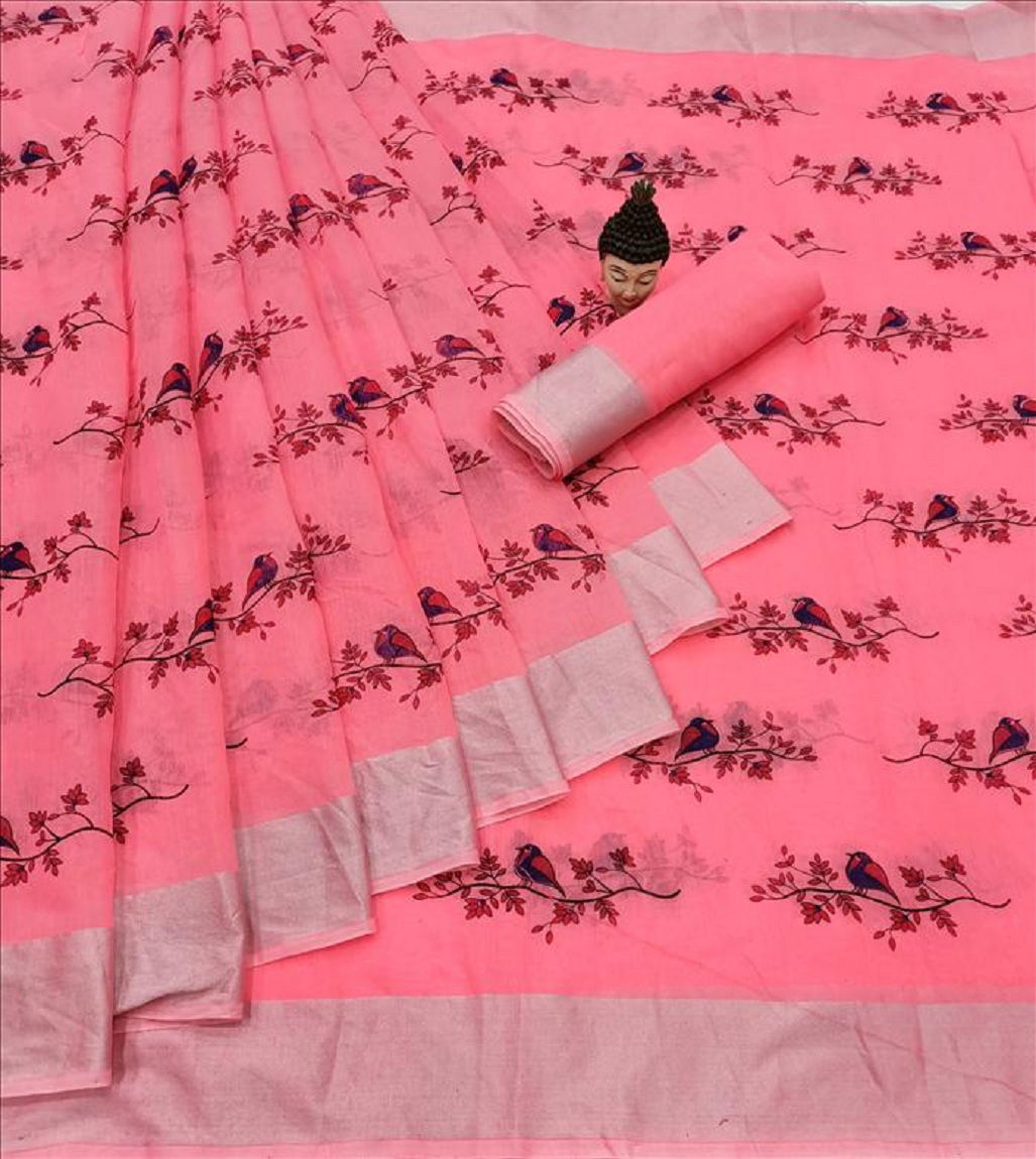 Linen Chakli 2 New Hit Design Arrived Casual Wear Cotton Saree With Zari Border Collection
