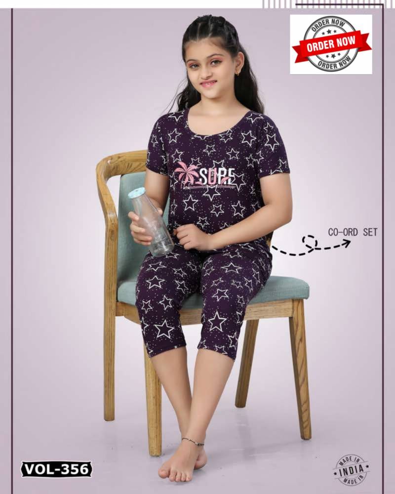 Summer Special Kids Capri Vol Dn 356 Ns Cotton Night Suits Online Wholesale