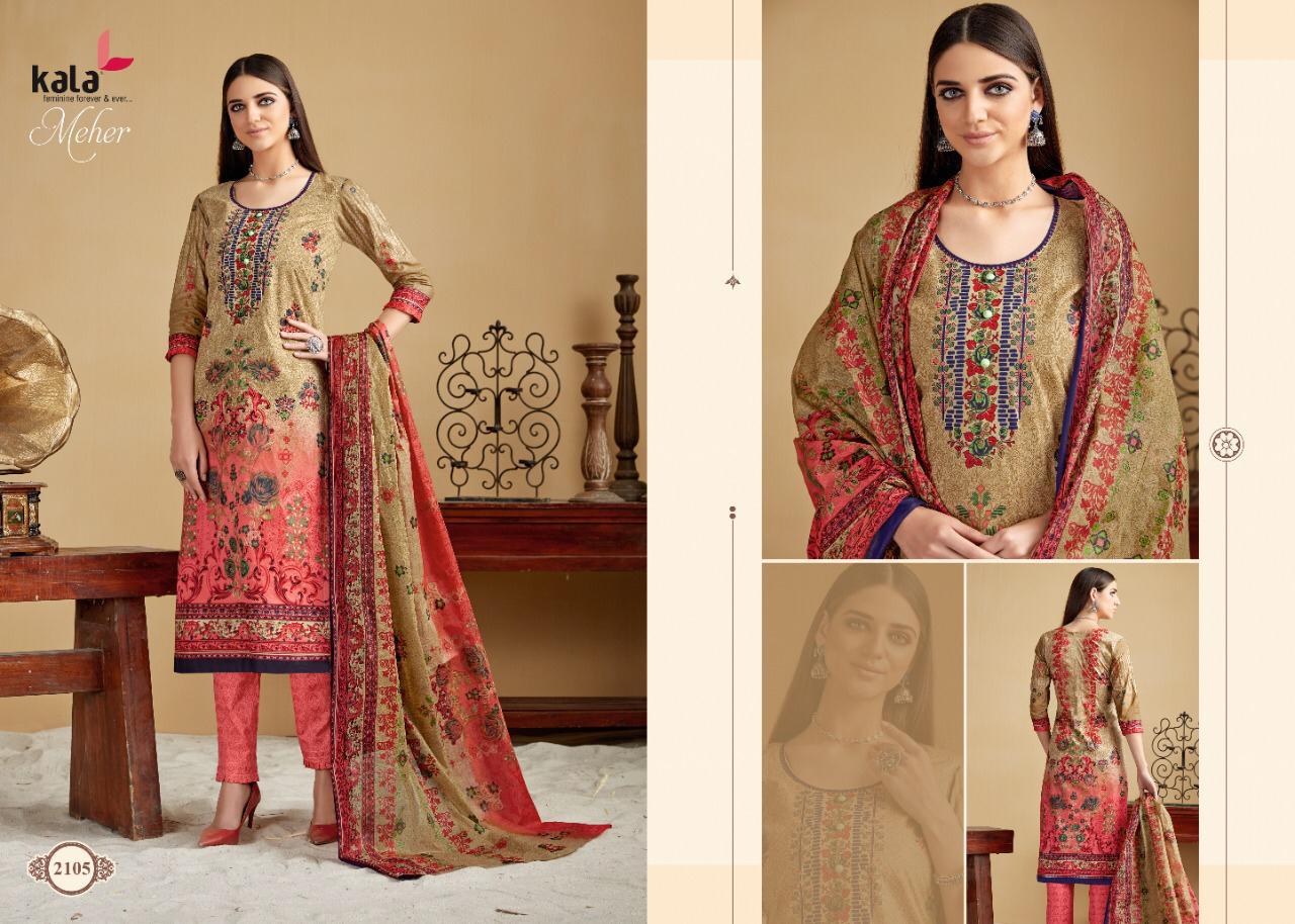 Kala Meher Vol 3 Daily Wear Casual Wear Latest Printed Cotton Dress Material 