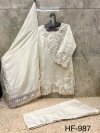 987 A To D By Hoor Tex Roman Glass Silk Salwar Kameez 