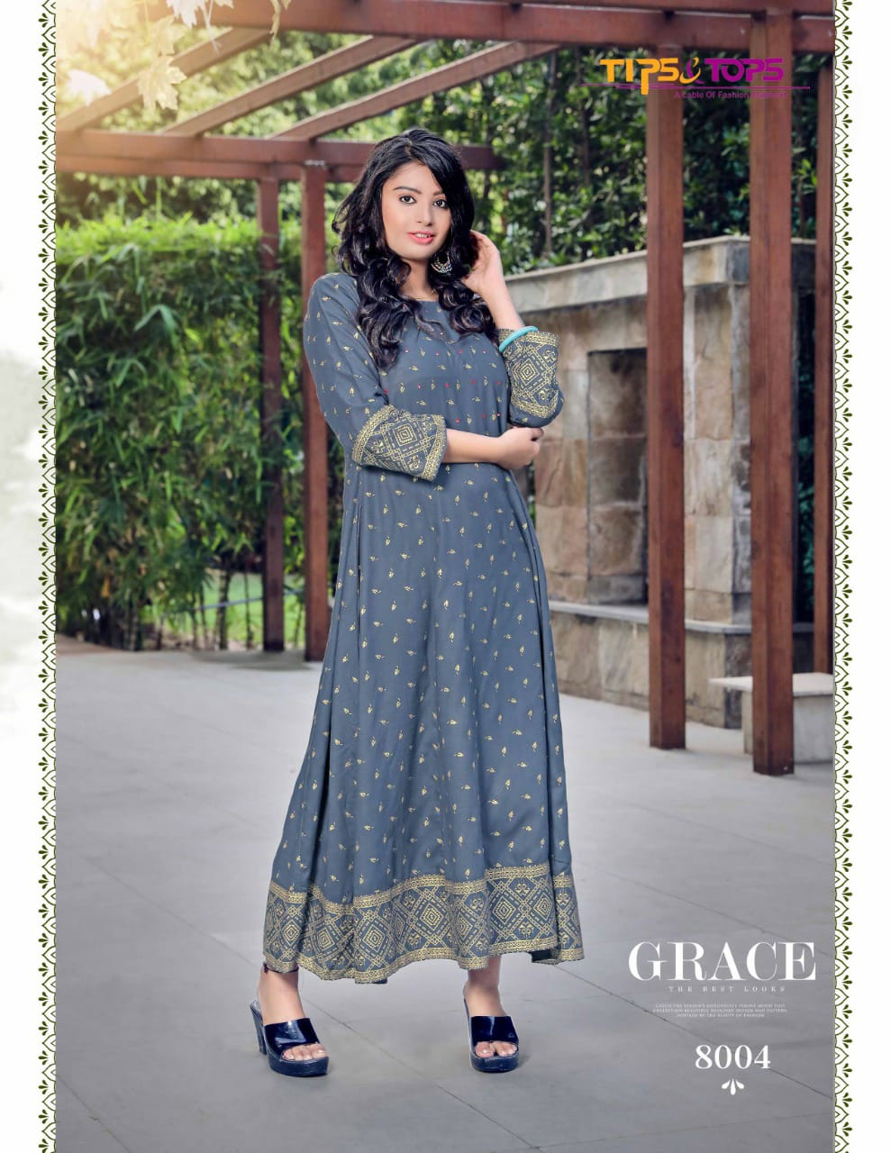 Tips Tops Monalisa 8 Latest Fancy Ethnic Wear Rayon Anarkali Kurti Collection