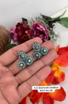AD Diamond Oxidised Wholesale Earring  in India