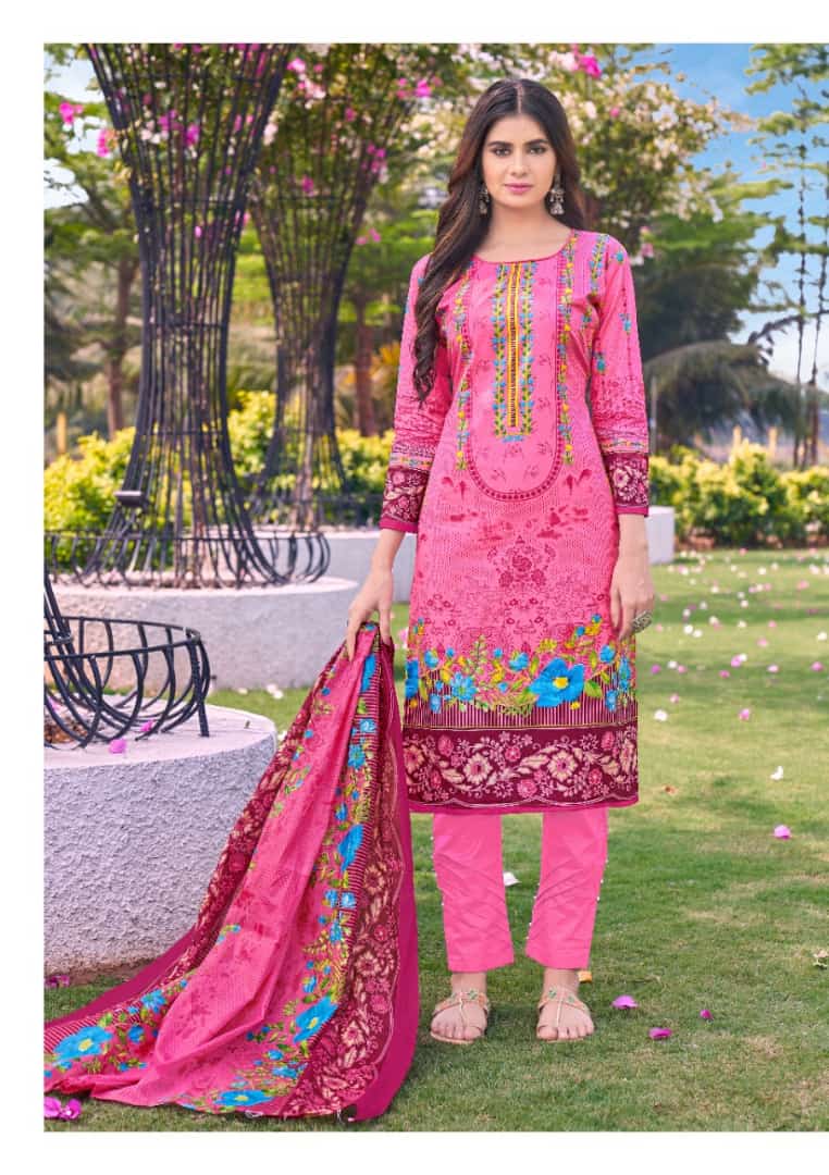 Mishri Lawn Cotton 6 Latest fancy Designer Casual Regular Wear Printed Cotton Karachi Dress Material Collection
