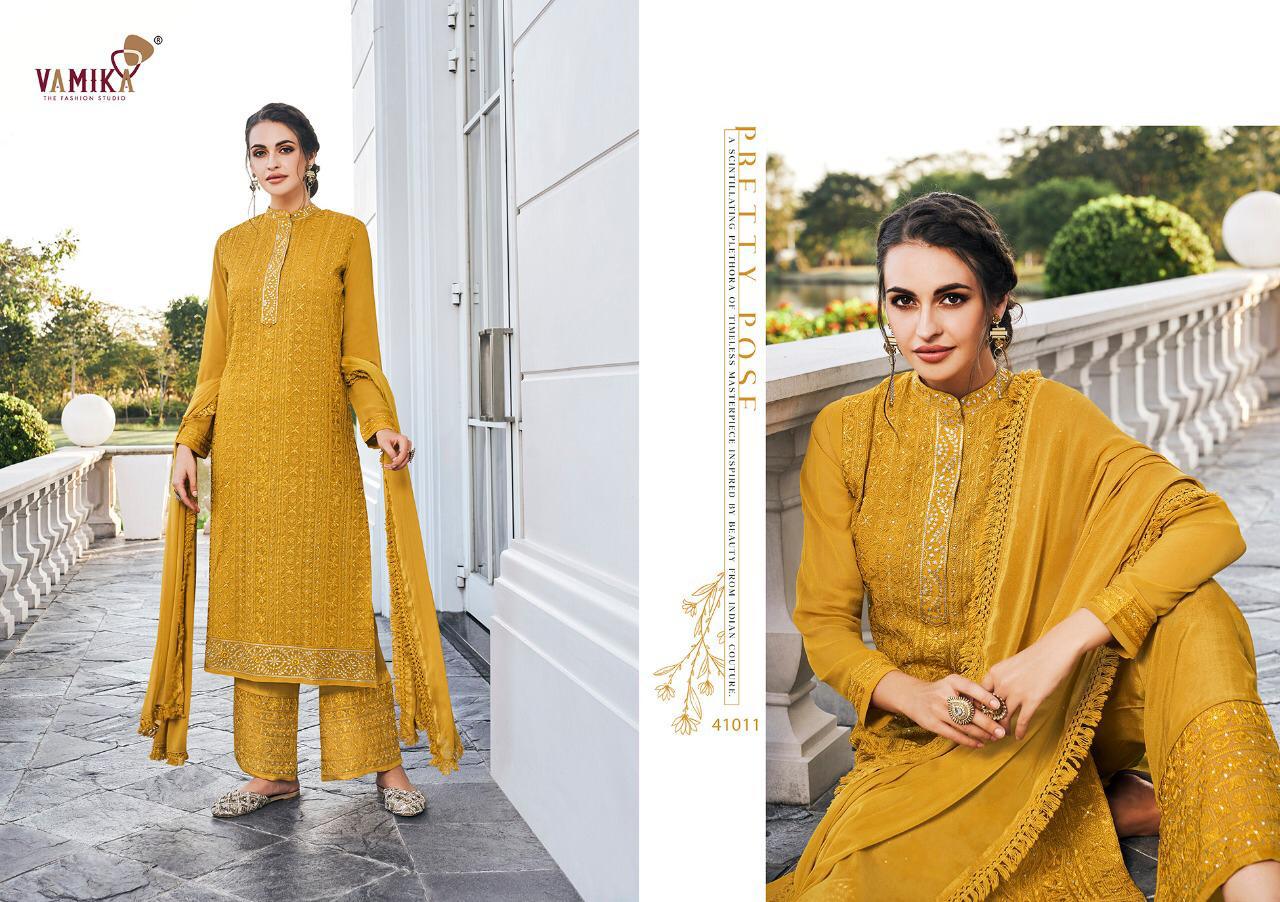 Vamika Simona Vol 2 Latest Designer Plazzo Salwar Suit Collection With Heavy Embroidery Work 