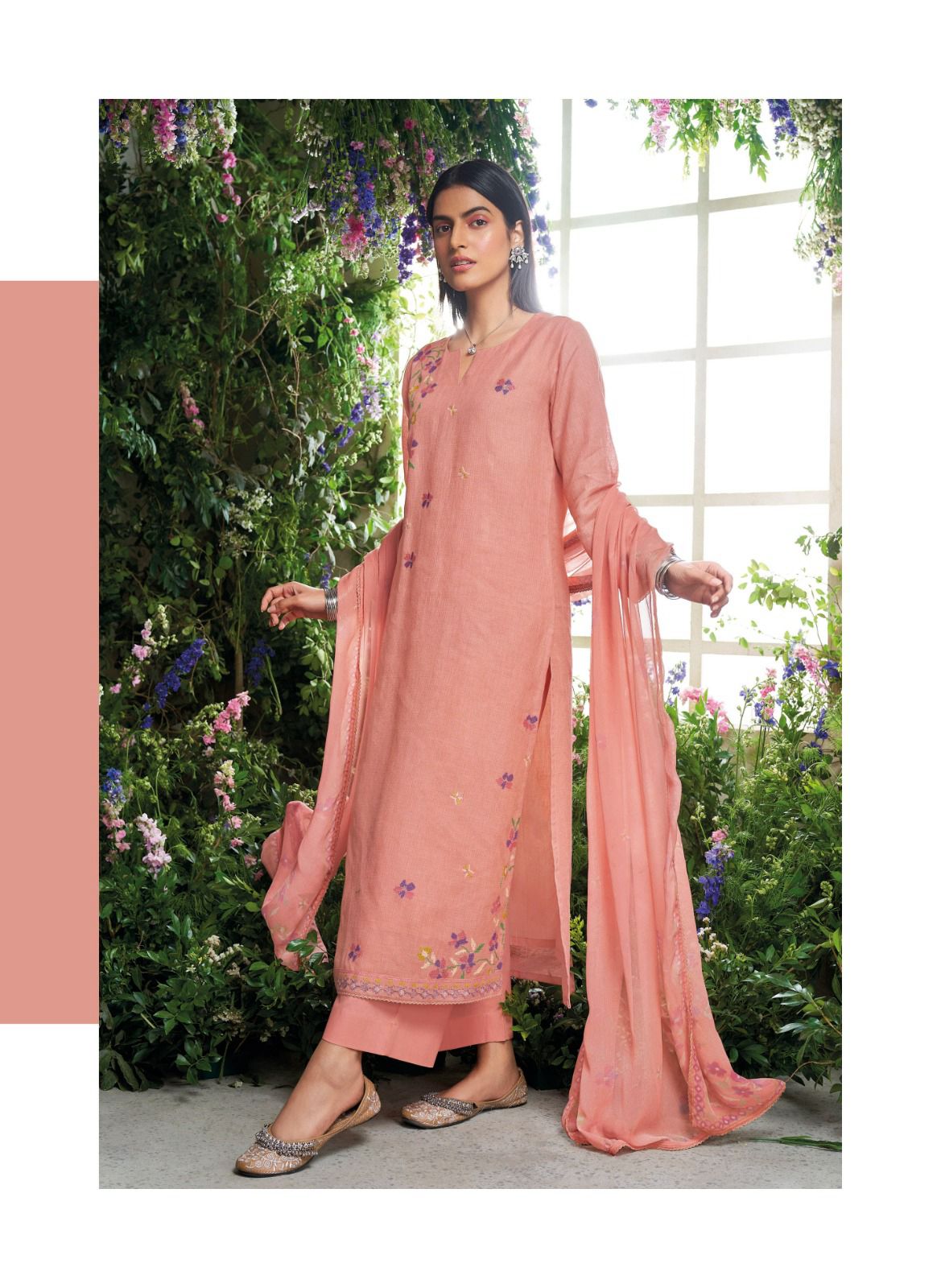 Sharvi By Ganga Cotton Linen Wholesale Dress Material Suppliers In Mumbai