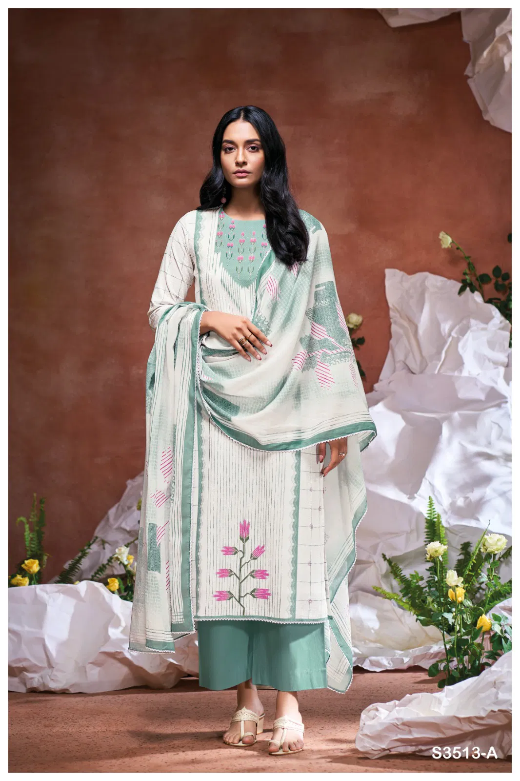 Hailie 3513 By Ganga Cotton Designer Salwar Suit Wholesale Price In Surat