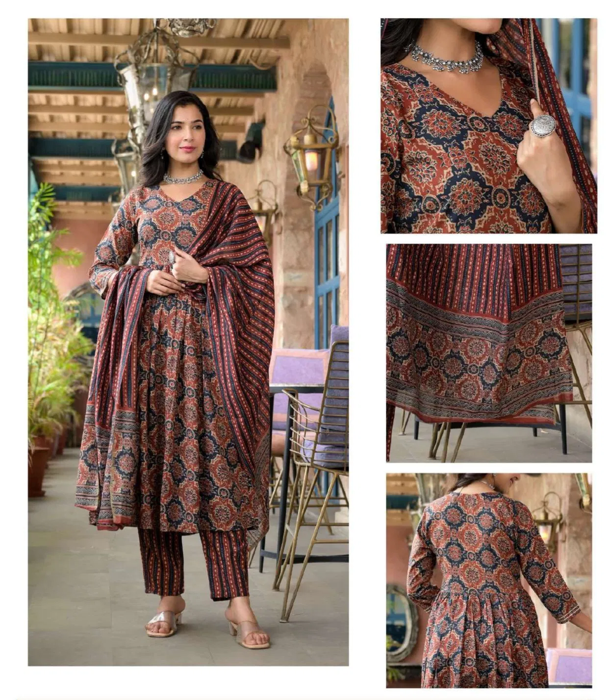 Av Designer Anarkali Kurti With Bottom Dupatta Wholesale In India
