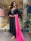 Dhruvi 327 Viscose Fancy Kurti Bottom With Dupatta Wholesalers In Surat