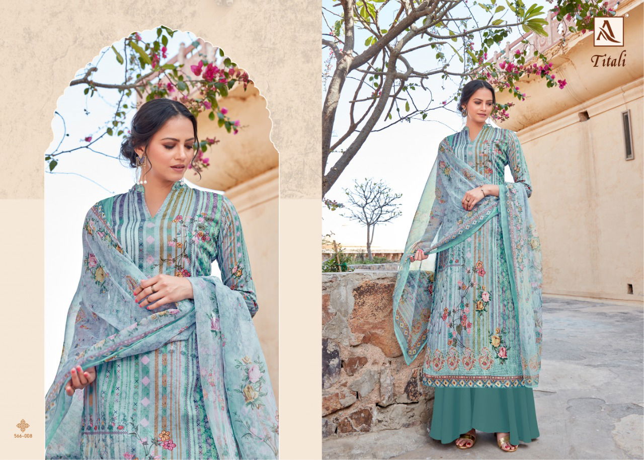 Alok Titali Ethinc Wear Designer Printed Jam Satin Salwar Kameez Collection
