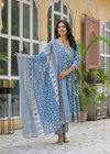 Naisha K 328 Cotton Casual Wear Anarkali Kurti With Pant Dupatta Wholesale Market In Surat