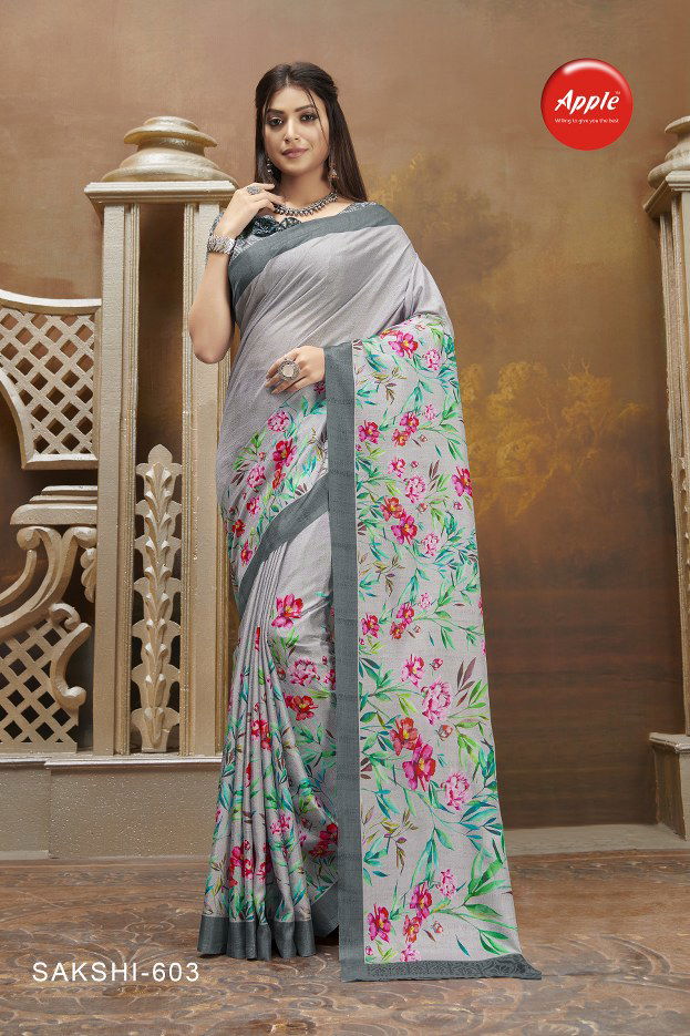 Apple Sakshi 6 Latest Fancy Regular wear Manipuri Silk Festive Wear Saree Collection
