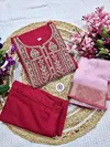 KF 121 Kalaai Viscose Rayon Kurti With Bottom Dupatta Suppliers In India