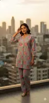 Naisha K 383 Vol 2 Cotton Printed Light Work Casual Wear Co Ord Set Exporters In India