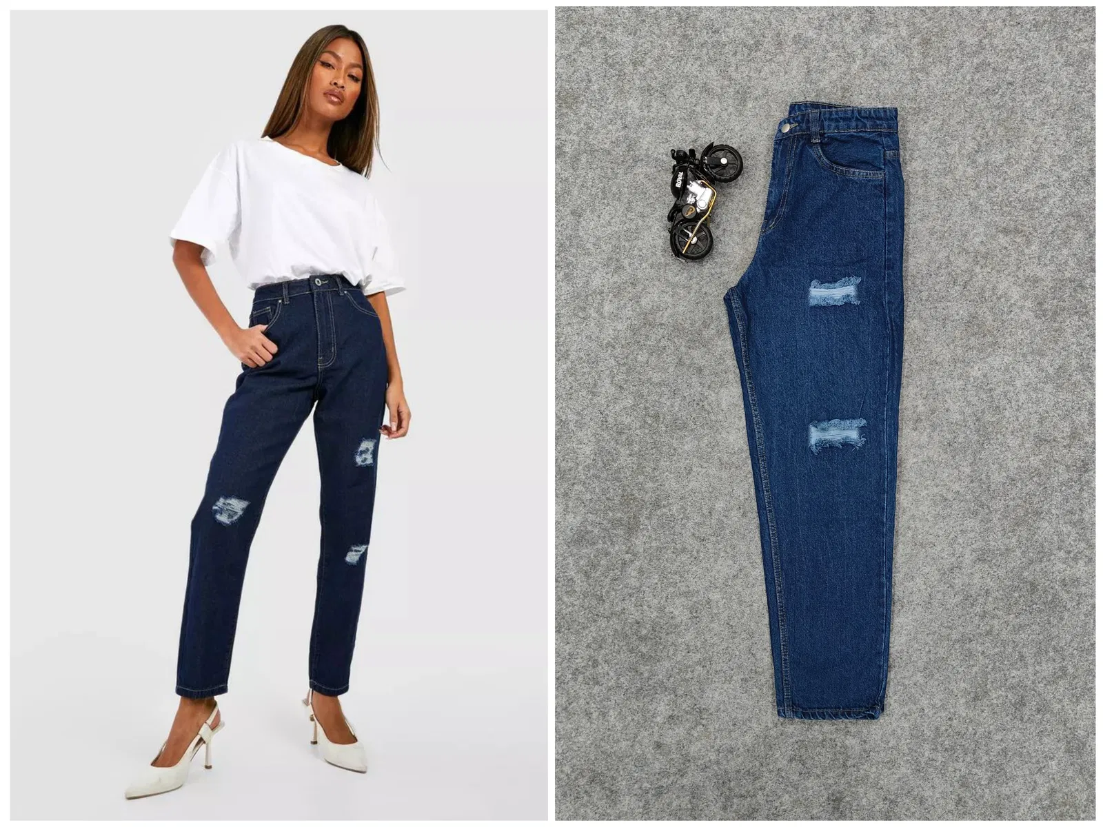 Vivda Western Funky Mom Fit Wholesale Jeans in India
 