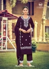 White Lotus Vol 3 By Woodee Rayon Thread Worked Kurti With Bottom Dupatta Wholesale Market In Surat
