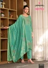 Srivali By Rangoon Muslin Jacquard Kurti With Bottom Dupatta 