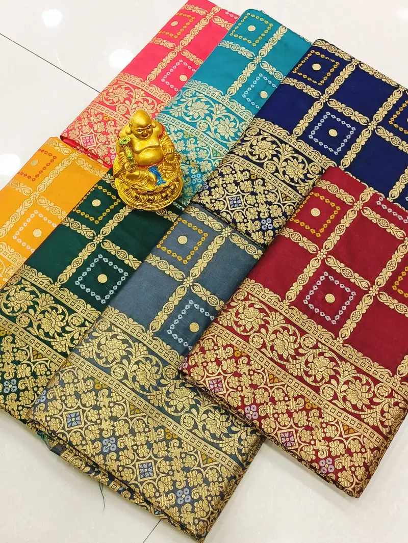 Non Catalog Pure Bandhani Silk Saree Catalog