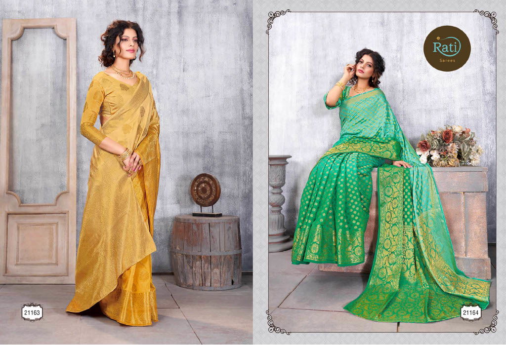 Rati Gajgamini Latest Fancy Designer Stylish Festive Wear Fancy Silk Saree Collection
