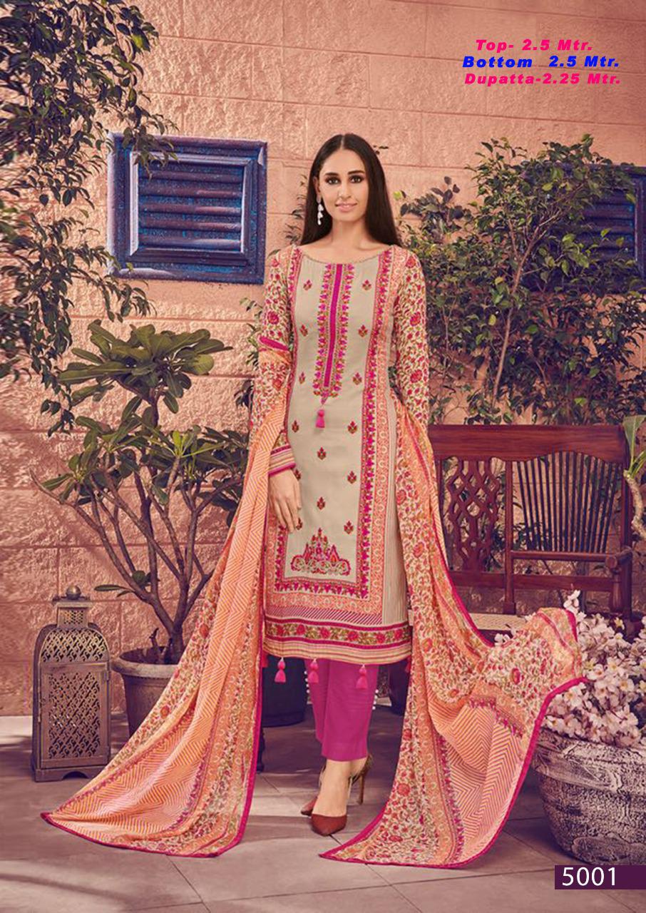 Apna Cotton Almira 5 Latest fancy Designer Regular wear Printed Karachi Dress Materials Collection
