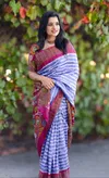 Scmg Ethnic Casual Wear Linen Cotton Printed Saree Bulk Orders In India